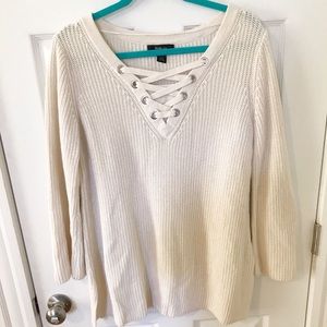 Cream-colored Fall Sweater